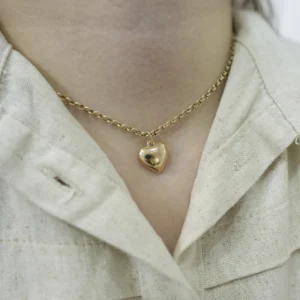 Colar Português c/ Pingente Coração