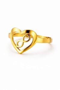 Anel Coração Infinito